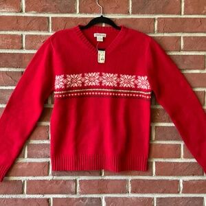NEW Aeropostale 100% Wool Crimson Sweater Size L NWT
